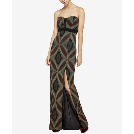 Metallic Knit Dress - Women's Metallic-Knit Sweetheart Maxi Dress 0