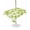 Yellow, variant on Outdoor Tablecloth with Umbrella Hole for Patio/Picnic/Party/Camping, Sliced Lemon Waterproof Table Cloth Round Cover Washable, Simple Summer Tropical Green (Dia 54")