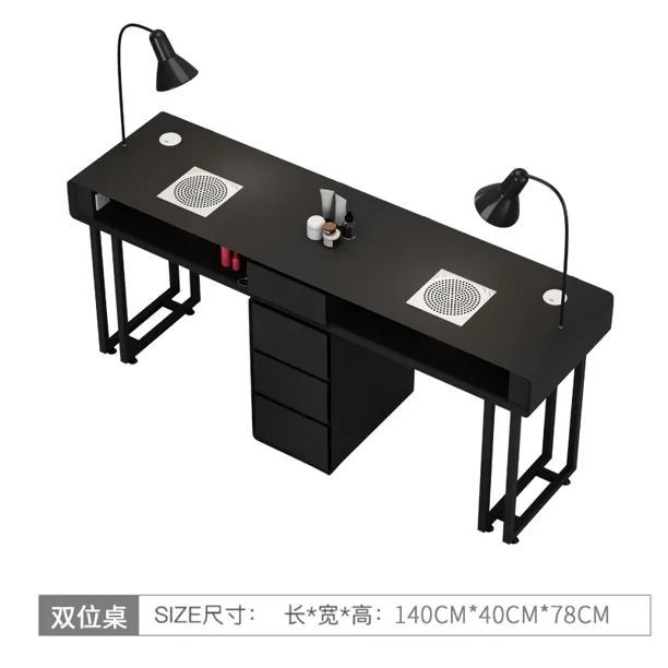 Mesa De manicura para salón De belleza, equipo De escritorio para manicura, colector De polvo De vestidor, mesas profesionales De recepción, Mesa De Maquillaje estético