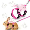 thumbnail image 2 of Adjustable Rabbit Harness and Leash Bunny Harness Leash Set Harness Leash for Rabbit Kitten Puppy Pig and Small Pet Animals, 2 of 8