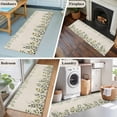 thumbnail image 6 of Eucalyptus 2'x6' Runner Rug, Sage Green Farmhouse Leaf Pastoral Plant Washable Non-Slip Area Rugs for Hallway Kitchen Floor Bedroom Entryway, Long Laundry Carpet Decoration Indoor Mat, 6 of 9