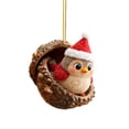 thumbnail image 2 of 1PC Acorn Animal Christmas Ornaments, Cozy Forest-Themed Tree Decor Handmade with 2D Acrylic, Rustic Woodland Holiday Decorations for Home, Party, and Gift Giving, 2 of 4
