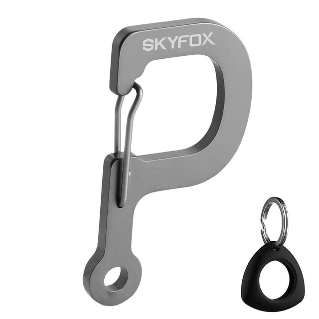Graflsoa Stylish A-Z Initial Letter Keychain - Durable 420 Stainless Steel, Compact 4x3cm Design for Easy Key Organization
