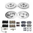 thumbnail image 3 of PowerStop Front and Rear Z23 Evolution Sport Carbon-Fiber Ceramic Brake Pad and Drilled & Slotted Rotor Kit Fits: AUDI Select Models K7538, 3 of 10