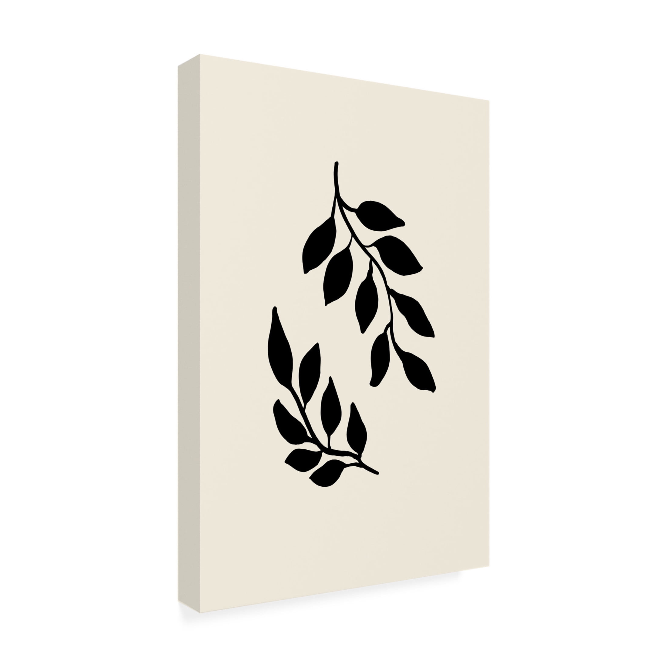 Canvas Wall Art - Pictufy Studio 'Black Twigs' Wall Art for Living Room, Bedroom, or Office Décor by Trademark Fine Art - 22 x 32 Inches