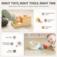 thumbnail image 3 of Set de juguetes Tiny Land Montessori 4 en 1 para bebés de 6 a 9 meses, 3 of 7