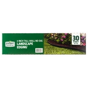 Expert Gardener 2-inch Tall Wall No-Dig Landscape Edging, 30-ft., Plastic, Black