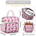 thumbnail image 5 of Insulated Lunch Bag Women, Leakproof Large Lunch Box, Reusable Lunch Cooler Bag with Adjustable Strap, Lunch Tote Bag for Work Women,Cherry Pattern Lunch Tote Bags Gifts for Woman, Mom, 5 of 6