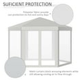 thumbnail image 3 of Outsunny 13’ x 13’ Hexagonal Gazebo Canopy, Water-Resistant, Steel Frame, with Mosquito Net, 3 of 9