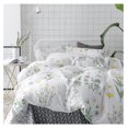 thumbnail image 2 of Queen Comforter Set Botanical Yellow Flowers Green Leaves on White Floral Comforter Sets Cute Botanical Patterns 3 Piece Soft Microfiber Bedding Set-Queen Size, 2 of 2