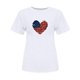 thumbnail image 2 of Camisetas de Manga Corta para las Mujeres Día de la Independencia Impresión Básica Camiseta de Verano, Cuello Redondo Casual Camiseta Blusa, 2 of 4