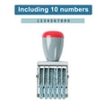 thumbnail image 6 of Plastic Handle Gray 6 Digit Number Numberal Numbering Roller Stamp, 6 of 7