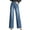 Light Blue, variant on YM YOUMU Women High Waist Denim Pant Straight Wide Leg Jeans Trousers Casual