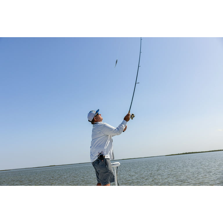 Realtree Long Sleeve Fishing Guide Shirt, Gray Stripe, Size 3X