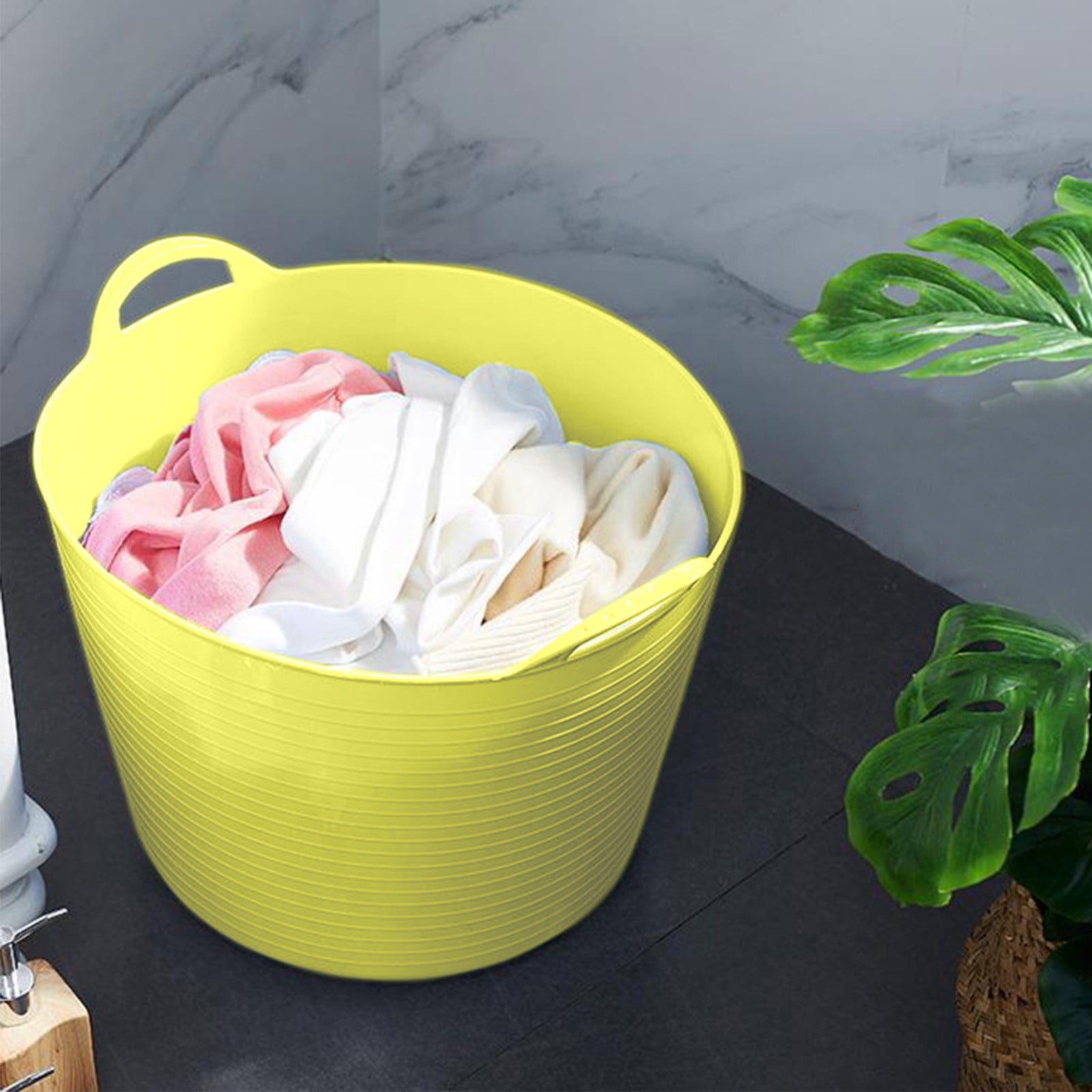 Portable Laundry Basket With Handles Foldable Storage Baskets For Dirty Clothes And Toys Multipurpose Organizer Bucket For Kids Room And Travel Toy Basket