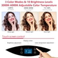thumbnail image 5 of 19 inch LED Ring Light LCD Display Touch Screen with Tripod Stand Dimmable Makeup Selfie Ring Light for Studio Portrait YouTube Vlog Video Shooting with Carrying Bag and Remote Controller, CRI>90, 5 of 6