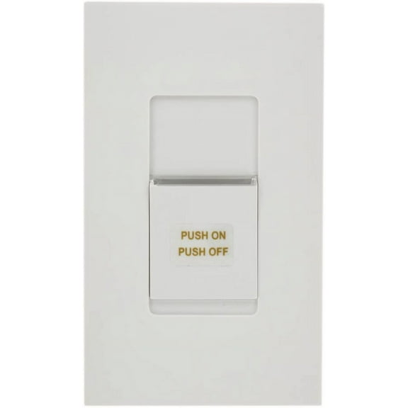 Leviton MNM10-1LW 1000VA, 800W, Single-Pole and 3-Way, Monet Preset Digital Magnetic Low-Voltage Slide Dimmer, Narrow Fin, LED Locator Light, White