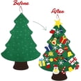 thumbnail image 6 of Vafful Christmas Tree for Kids Toy for 3-6 Years Boys and Girls Toys Vinyl Etchings Felt Christmas Trees Gift Ornament Xmas Santa Decorations Wall Hanging 31 Ornaments Kids Gift, 6 of 7