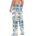 thumbnail image 3 of FORMRS Mens Pajama Pants with Pockets Cotton Sleepwear Lounge Bottoms Sizes S-2XL, Cartoon Cute Cat, 3 of 7