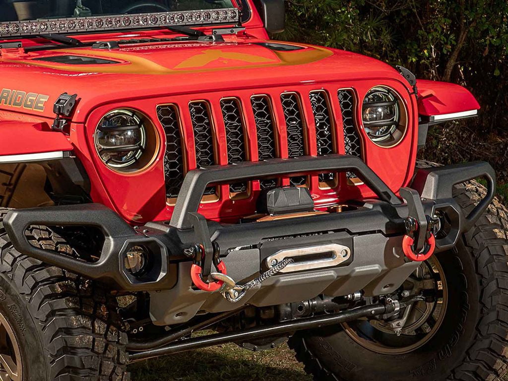 Rugged Ridge by RealTruck Venator Bumper, Front for Jeep JL/JT|Full Width w/ Overrider & Winch Tray, Steel, Satin Black|11549.41|Compatible with 2018-2024 Jeep Wrangler JL; 2020-2024 Jeep Gladiator JT