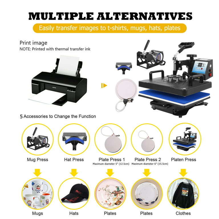 12x15 Inches Heat Press Machine T-Shirt Printing Machine Digital