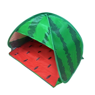 hwoehyo Outdoor Watermelon Beach Tent Foldable Tent Qucik Automatic Open Adult Kids Windproof Sun Shelter Face Tent With Phone Holder M