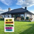 thumbnail image 5 of Be The Reason Someone Smiles Today Rainbow Garden Flag 12x18 Vertical Double Sided Motivational Yard Decorations, 5 of 6
