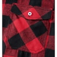 thumbnail image 5 of HAOMEILI Men's Button Down Regular Fit Long Sleeve Plaid Flannel Casual Shirts, 5 of 7