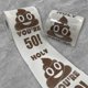 thumbnail image 1 of Rollo de papel higiénico divertido con estampado de caca, rollo de papel higiénico divertido, 1 of 6