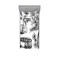 thumbnail image 2 of Surf Bedding Set with Sheet & Covers, Surfing Sport Surfboard Beach Van Sketch Style Monochromic Illustration, Printed Bedroom Decor 2 Shams, 4 Sizes, Black White, by Ambesonne, 2 of 3