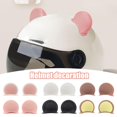 thumbnail image 3 of 2Pcs Cat Ears Helmet Decoration Motorcycle Electric Stickers Decor Accesso I9G6, 3 of 7