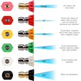 thumbnail image 3 of YUET Pressure Washer Extension Wand Set, Power Washer Replacement Lance with 6 Spray Nozzle Tips, Gutter Cleaning Tools Extension Wand, 1/4" Qui, 3 of 7