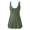 thumbnail image 6 of Daznico Women Plus Size Swimsuits Two Piece Bathing Blouson Tankini Tops with Swim Shorts Athletic Swimwear,M, 6 of 6