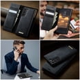 thumbnail image 5 of For Samsung Galaxy S22 Plus Case Compatible with MagSafe,Premium PU Leather Wallet Case Flip Cover with [RFID Blocking][Detachable 2 in 1 Wallet/Card Holder][Stand Function] Shockproof Cover,Black, 5 of 13