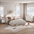 thumbnail image 4 of JOINICE Nightstand Set of 2 with Storage, Modern Bedside Table with Drawers,Wood End Table with Charging Station, Bed Side Tables for Bedroom, White, 4 of 9