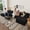 Black, variant on 107" U-Shape Cloud Couch, Modern Modular Sectional U-Shape Sofa, Corduroy Boneless Couch Upholstered Couches Deep Seat Sleeper Chaise Longue for Living Room, No Assembly Required