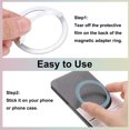 thumbnail image 3 of Uxcell Magnetic Sticker Ring, 8 Pack Universal Magnetic Adapter Ring Metal Sparkle Magnet Wireless Charging Conversion Kit for Mobile Phone Case Wireless Charger (Blue), 3 of 7