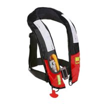 Top Safety Adult Life Jacket with Whistle - Manual Version Inflatable Lifejacket Life Vest PFD for Boating Fishing Kayaking Canoeing Sailing Paddle Boarding SUP Water Ski Light Weight Adjustable Size