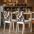 thumbnail image 5 of TSOVTHRID Classic Cow Print Breathable Chair Back Cover Chairs Slipcovers Removable Chair Back Protector Slipcovers for Home Kitchen Dining Room Decoration, Set of 4, 5 of 7
