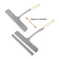 thumbnail image 5 of Uxcell Shower Squeegee Glass Wiper with 2 Hooks Beige, 5 of 6
