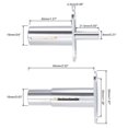 thumbnail image 5 of Cerradura de pasador Uxcell 0.75''x 1.57'' Cilindro Diferente con llave Acero inoxidable tono plateado 2Pcs, 5 of 5