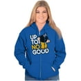 thumbnail image 3 of Popeye Bluto Up to No Good Funny Cool Zip Up Hoodie Men's Women's Brisco Brands M, 3 of 5