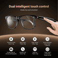 thumbnail image 4 of LUOMATE Smart Bluetooth Glasses with Photochromic Lenses for Men and Women - UV/Blue Light Protection, Voice Assistant, Hands-Free Calls, Music Playback, Lightweight for Business & Travel, 4 of 8
