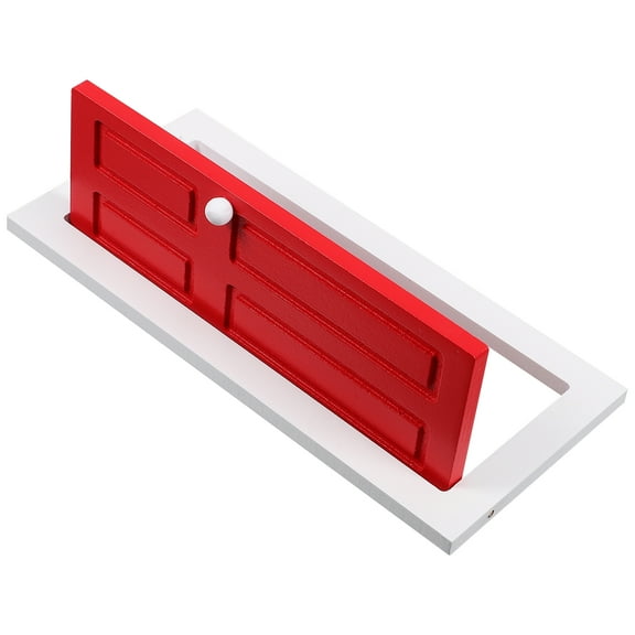 Doll House Wooden Door Dollhouse Toy Decor Dolly Ornament Miniature Fairy Doors and Red