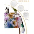 thumbnail image 2 of Pink Purple Hummingbird Table Cloth, Waterproof Tablecloth for Square Tables, Spring Oil Painting Sunflowers Reusable Washable Fabric Table Cover for Restaurant Kitchen Dining Tables 60"x60", 2 of 9