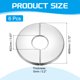 thumbnail image 2 of Placa de Escutcheon Autoadhesiva de Acero Inoxidable Uxcell para Decoración de Grifos de Cocina y Baño, 2 of 7