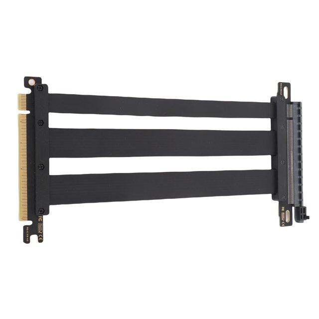 Câble Riser PCIE 4.0 X16, Port d'Extension de Carte PCIE 4.0, 128Gbps, pour Diverses Applications, Installation Plug and Play, 180 Degrés