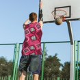 thumbnail image 5 of Sikiie Geometry Basketball Jersey Reversible Men's Mesh Athletic Sports Shirts Training Practice S-4XLXX-Large, 5 of 6