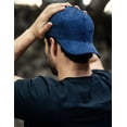 thumbnail image 2 of Gorra De Gamuza Unisex Talla Ajustable Marca Brunel Blue Navy Brunel Blue Navy, 2 of 5