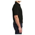 thumbnail image 3 of Yellow Rooster Men's Micropique Sport-Wick Pocket Polo Black XS, 3 of 8